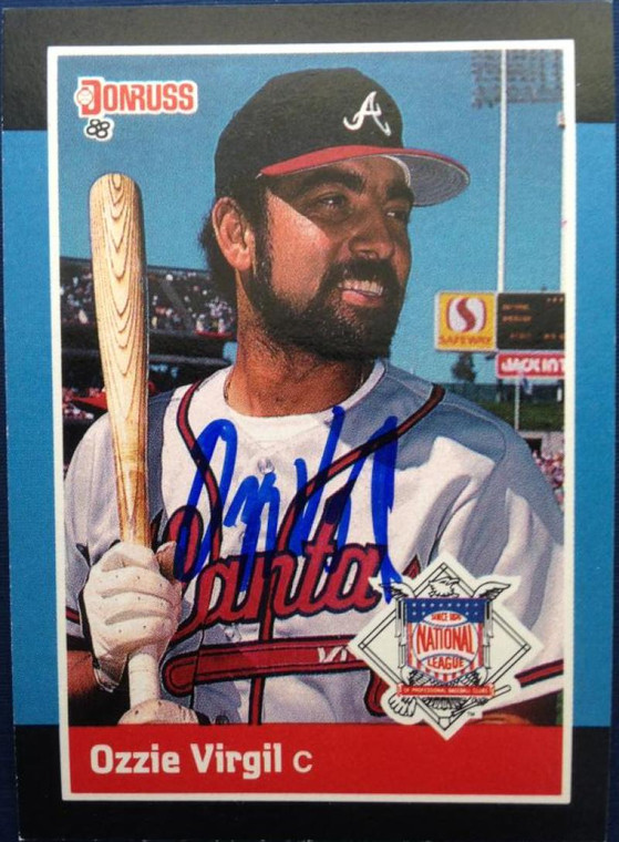 Ozzie Virgil Autographed 1988 Donruss All-Stars #50