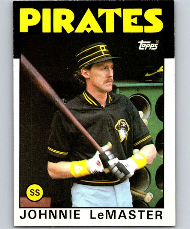 1986 Topps #289 Johnnie LeMaster VG Pittsburgh Pirates 