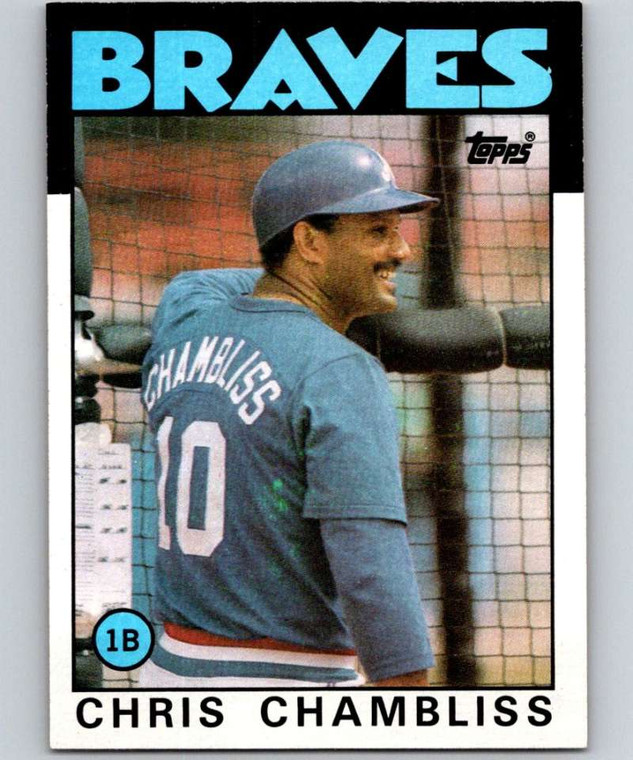 1986 Topps #293 Chris Chambliss VG Atlanta Braves 