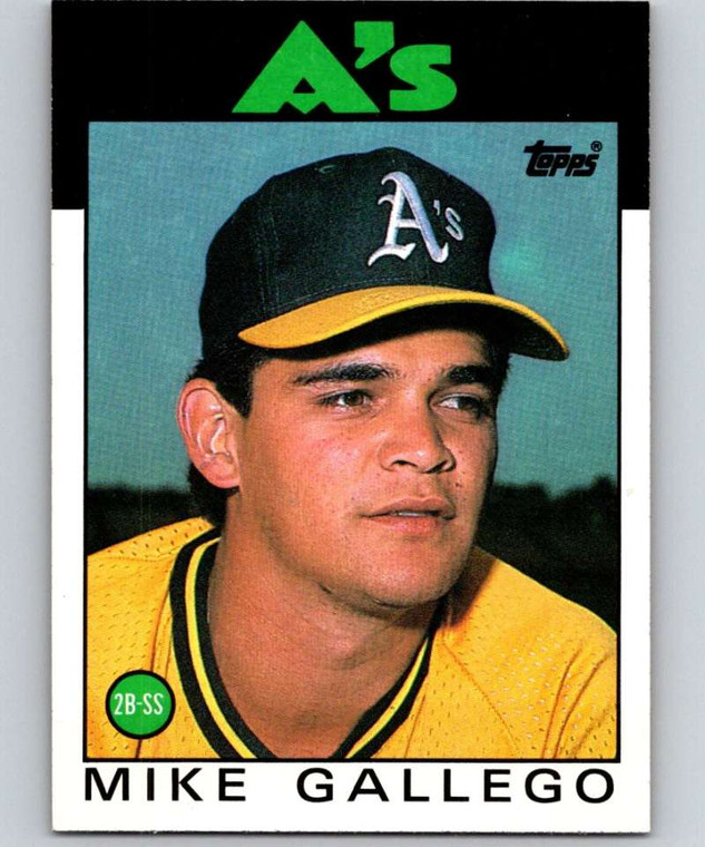 1986 Topps #304 Mike Gallego VG RC Rookie Oakland Athletics 