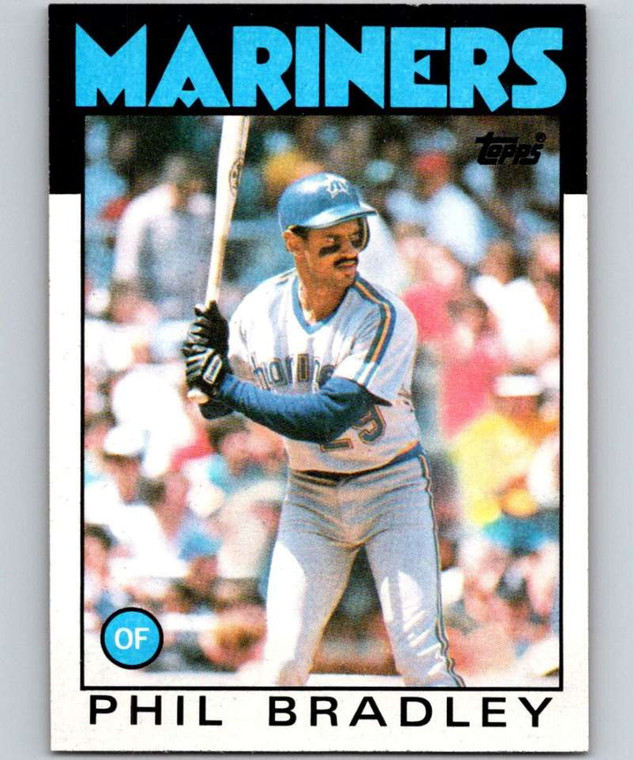 1986 Topps #305 Phil Bradley VG Seattle Mariners 