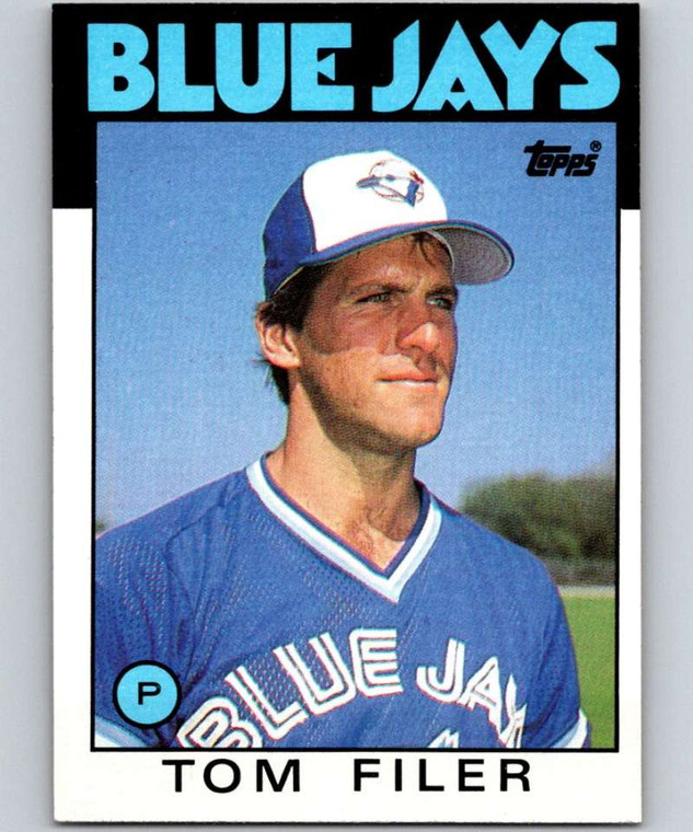 1986 Topps #312 Tom Filer VG Toronto Blue Jays 