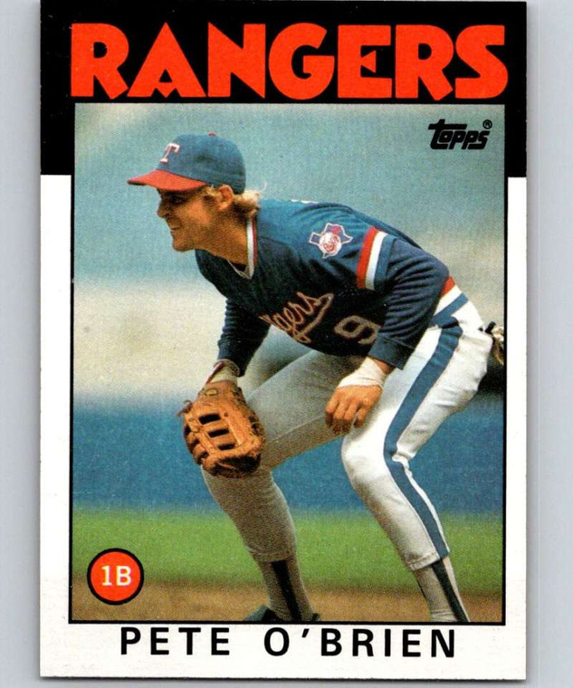 1986 Topps #328 Pete O'Brien VG Texas Rangers 