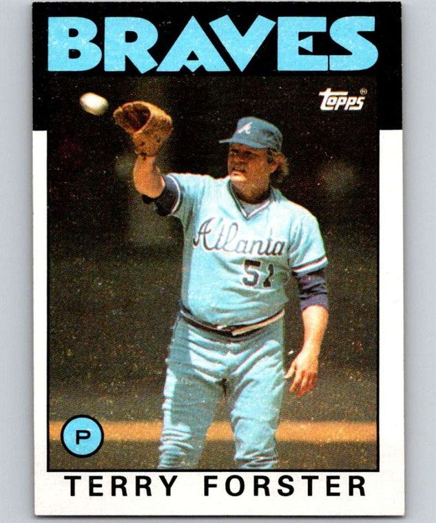 1986 Topps #363 Terry Forster VG Atlanta Braves 