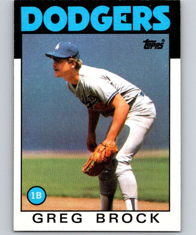 1986 Topps #368 Greg Brock VG Los Angeles Dodgers 