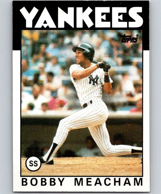 1986 Topps #379 Bobby Meacham VG New York Yankees 