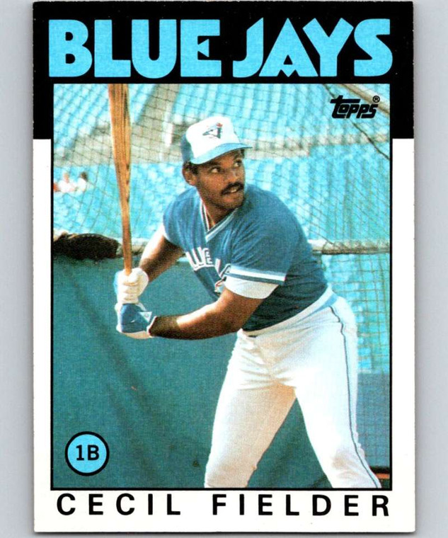 1986 Topps #386 Cecil Fielder VG RC Rookie Toronto Blue Jays 