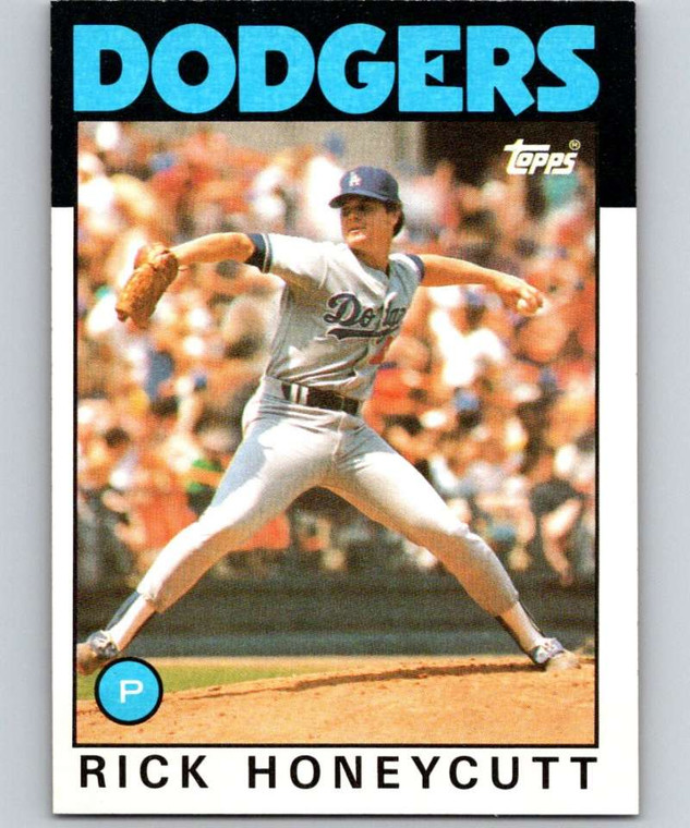 1986 Topps #439 Rick Honeycutt VG Los Angeles Dodgers 