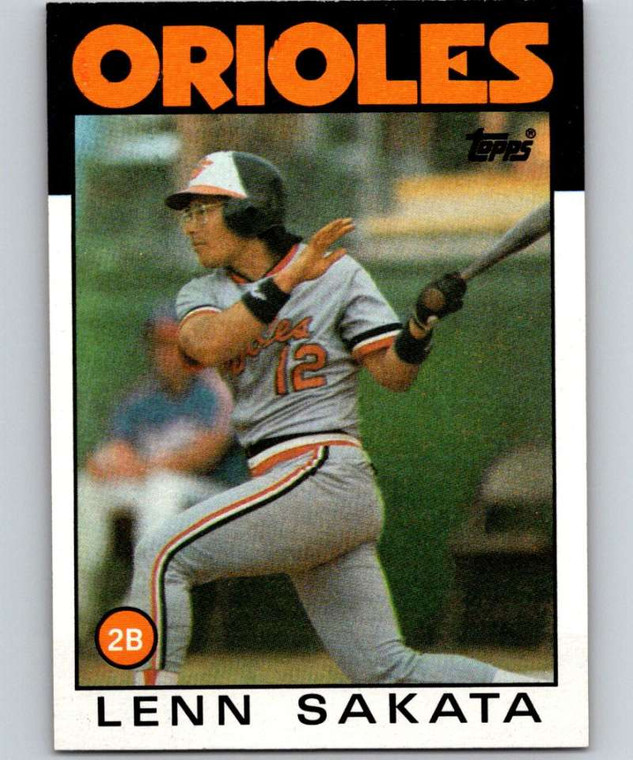 1986 Topps #446 Lenn Sakata VG Baltimore Orioles 