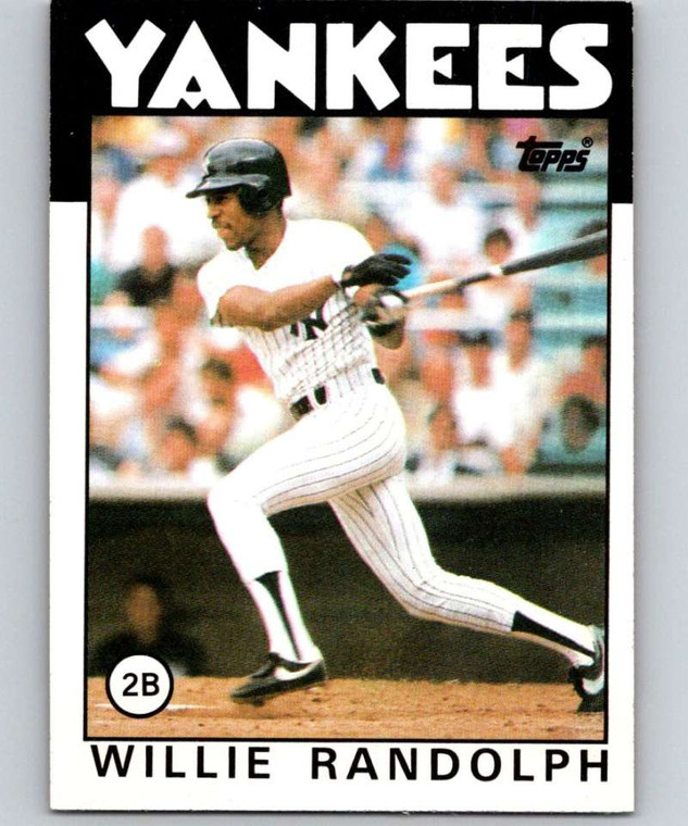 1986 Topps #455 Willie Randolph VG New York Yankees 