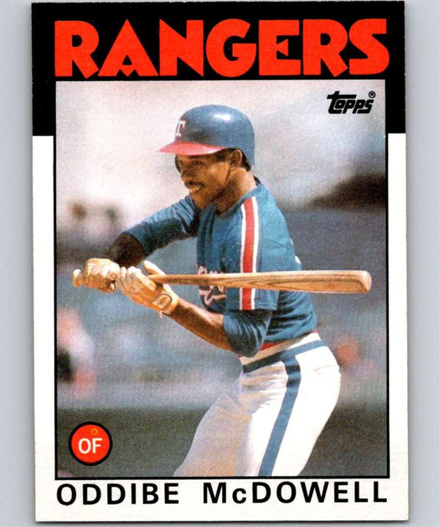 1986 Topps #480 Oddibe McDowell VG Texas Rangers 