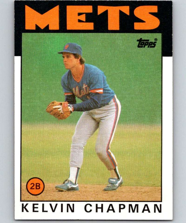 1986 Topps #492 Kelvin Chapman VG New York Mets 
