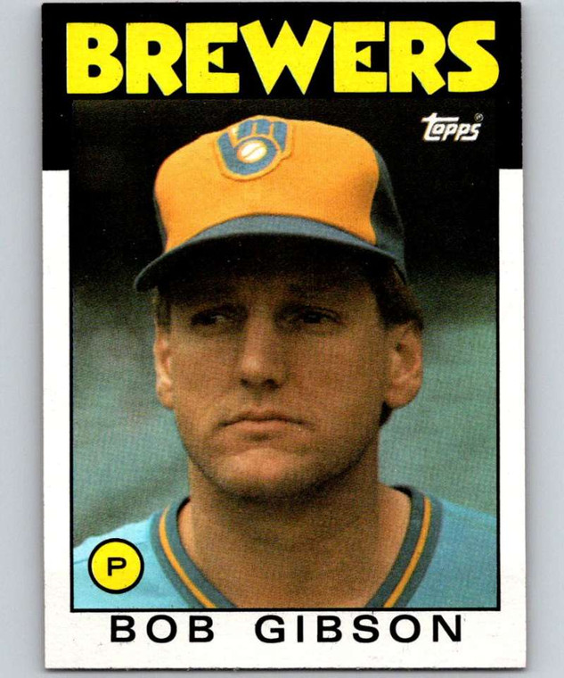 1986 Topps #499 Bob Gibson VG Milwaukee Brewers 