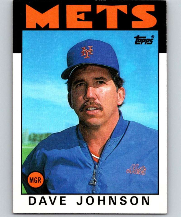 1986 Topps #501 Dave Johnson MG VG New York Mets 