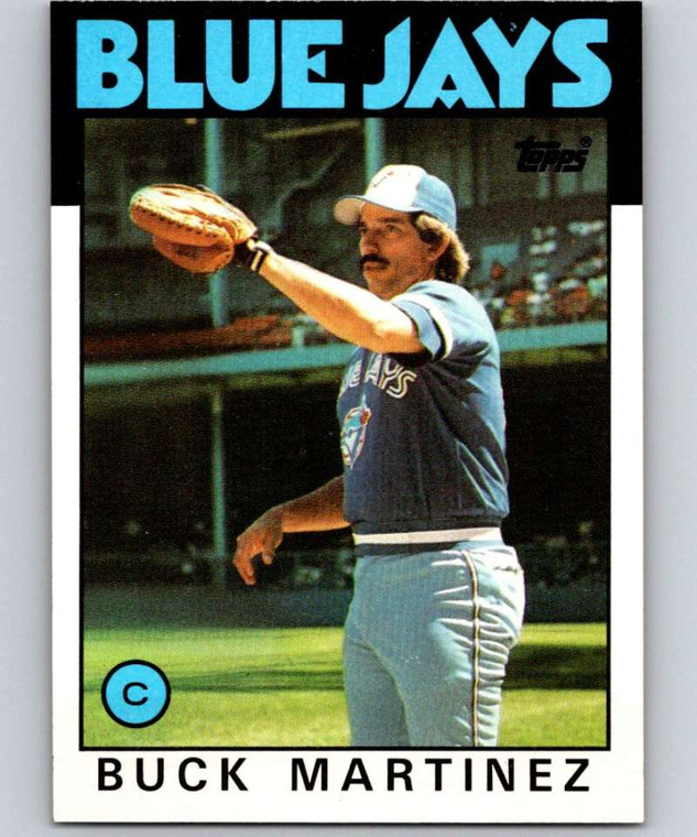 1986 Topps #518 Buck Martinez VG Toronto Blue Jays 