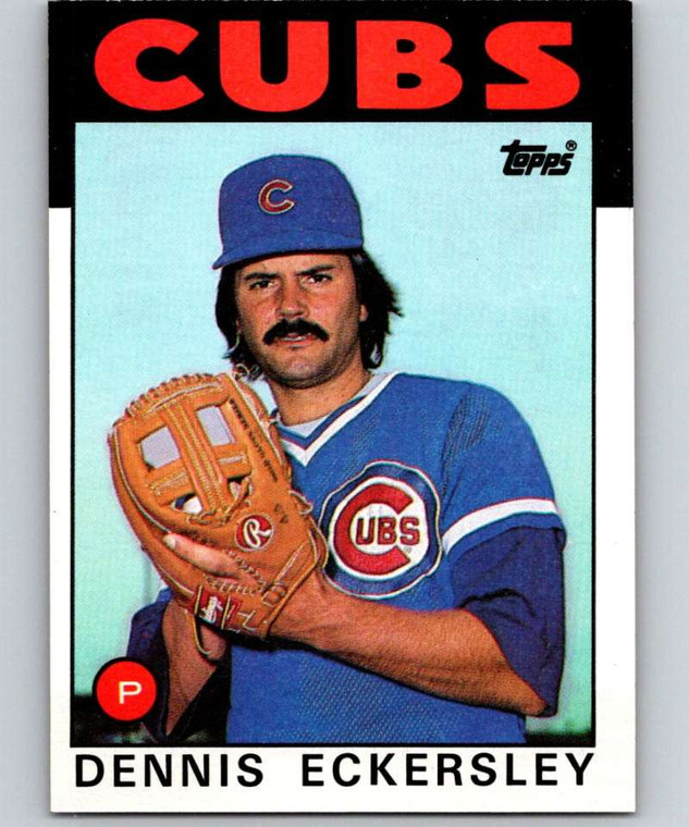 1986 Topps #538 Dennis Eckersley VG Chicago Cubs 