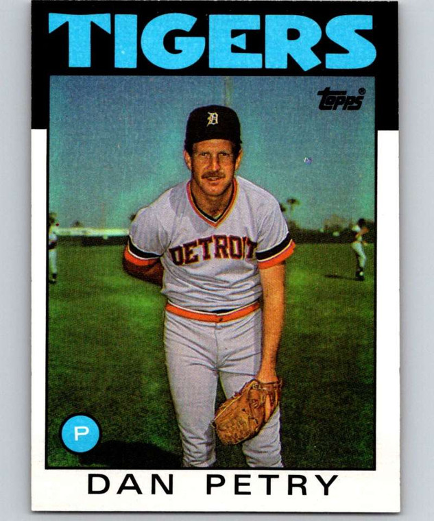 1986 Topps #540 Dan Petry VG Detroit Tigers 