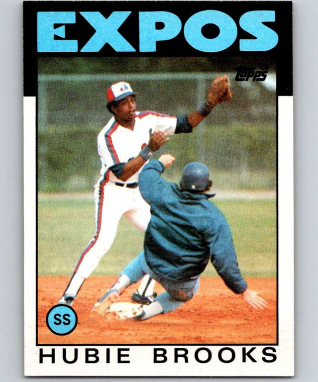 1986 Topps #555 Hubie Brooks VG Montreal Expos 
