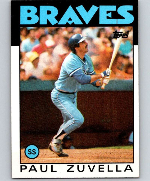 1986 Topps #572 Paul Zuvella VG Atlanta Braves 