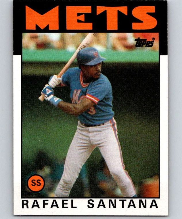 1986 Topps #587 Rafael Santana VG New York Mets 