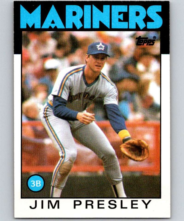 1986 Topps #598 Jim Presley VG Seattle Mariners 