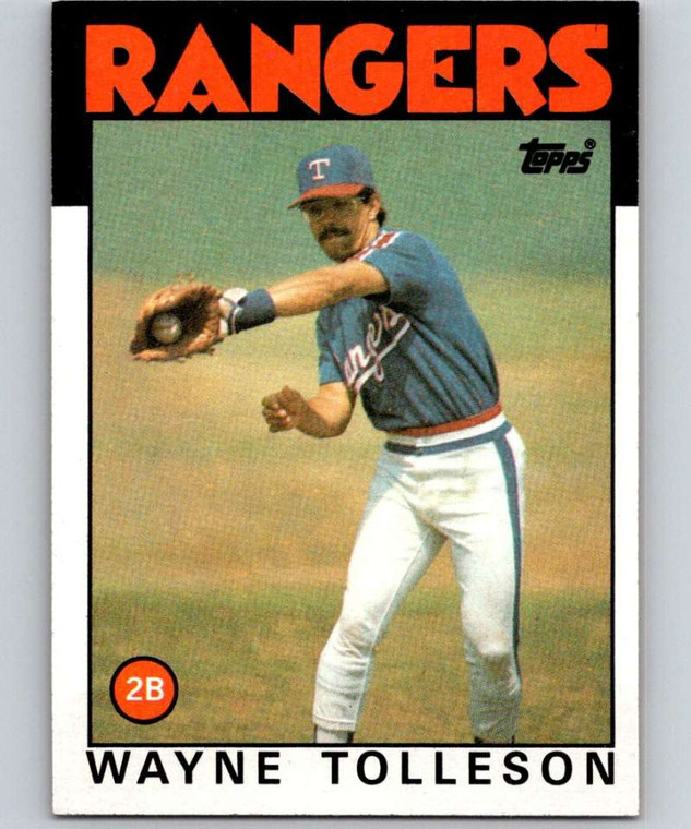 1986 Topps #641 Wayne Tolleson VG Texas Rangers 
