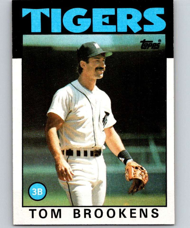 1986 Topps #643 Tom Brookens VG Detroit Tigers 
