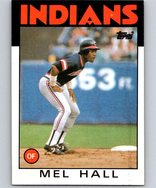 1986 Topps #647 Mel Hall VG Cleveland Indians 