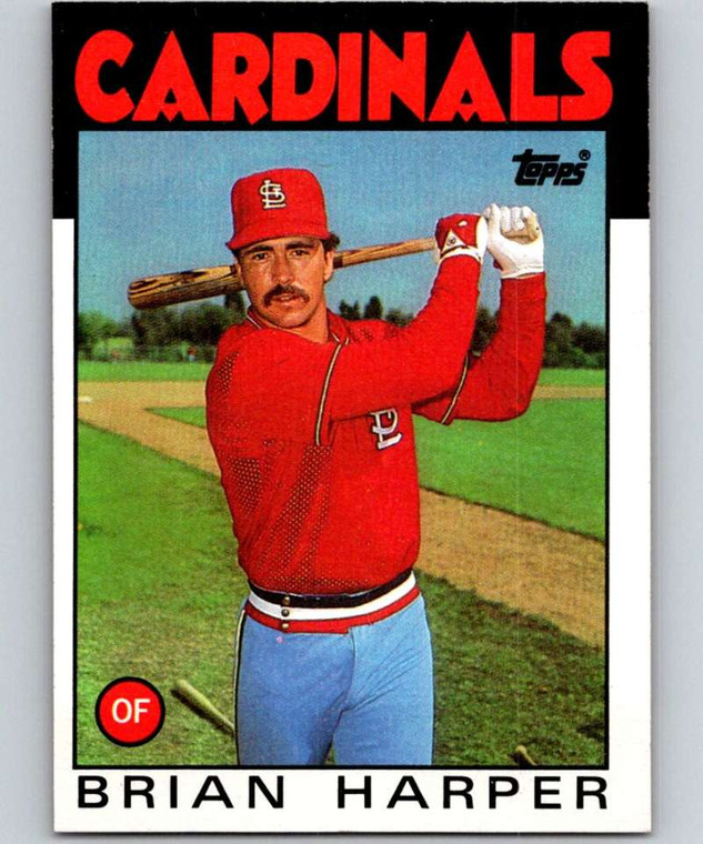 1986 Topps #656 Brian Harper VG St. Louis Cardinals 