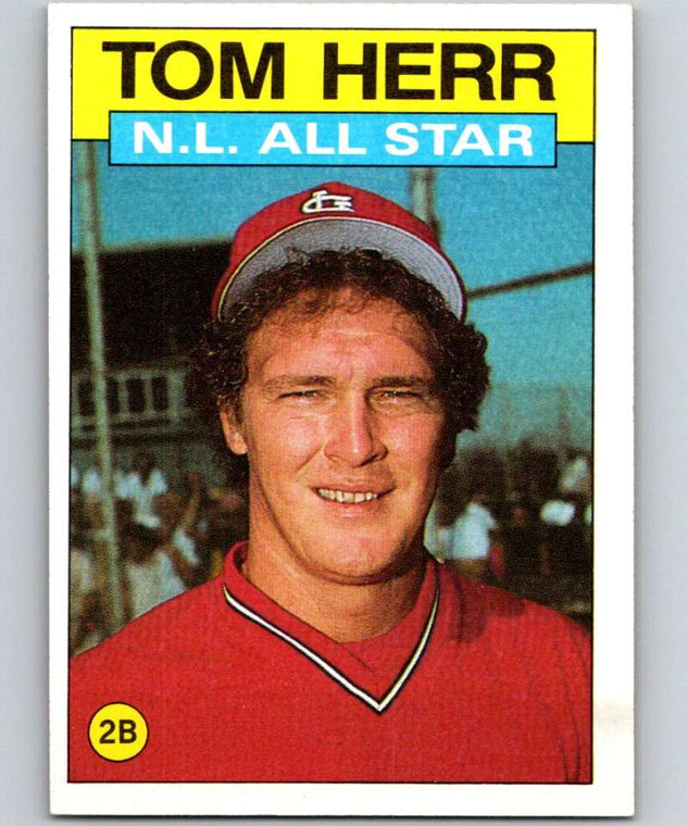 1986 Topps #702 Tom Herr AS VG St. Louis Cardinals 