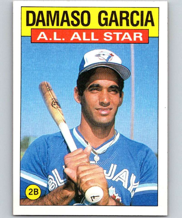 1986 Topps #713 Damaso Garcia AS VG Toronto Blue Jays 