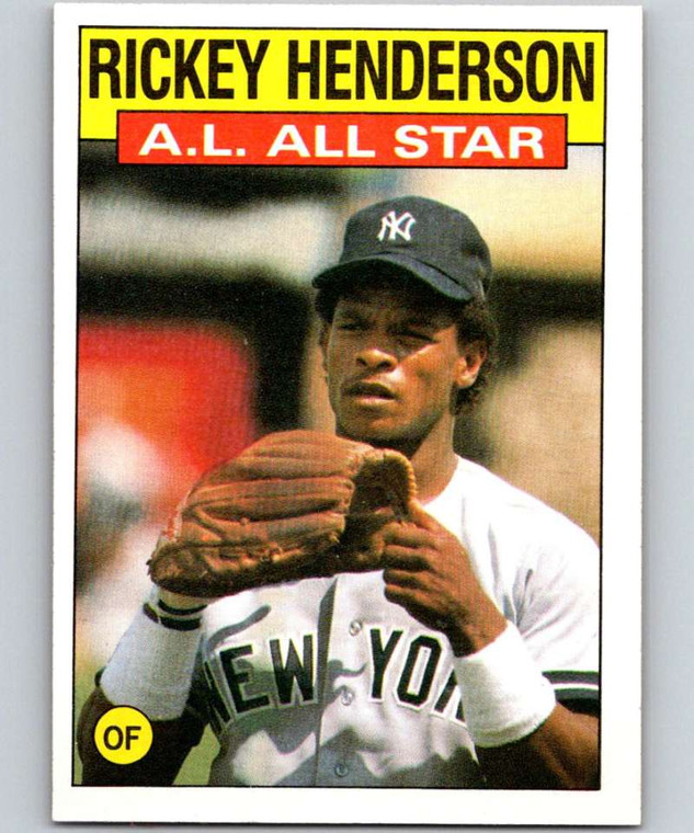 1986 Topps #716 Rickey Henderson AS VG New York Yankees 