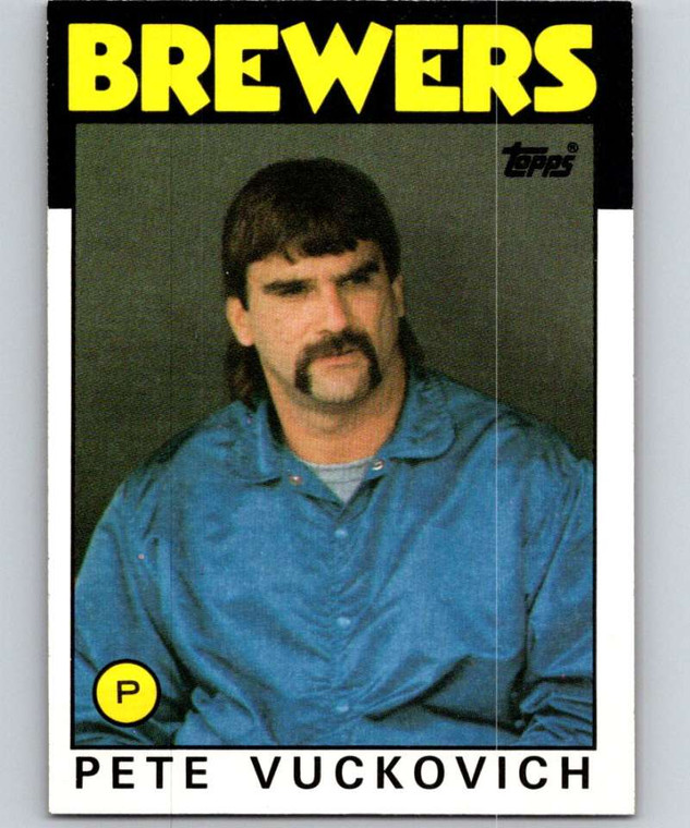 1986 Topps #737 Pete Vuckovich VG Milwaukee Brewers 