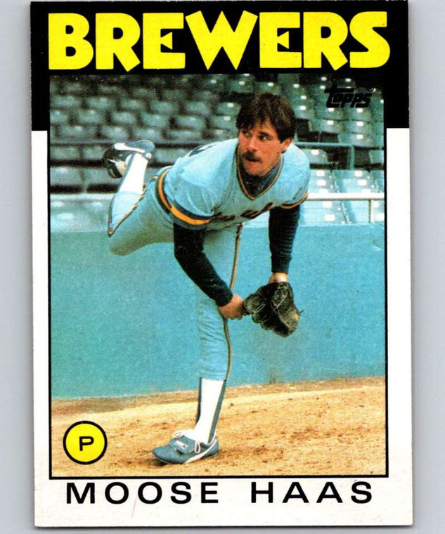 1986 Topps #759 Moose Haas VG Milwaukee Brewers 