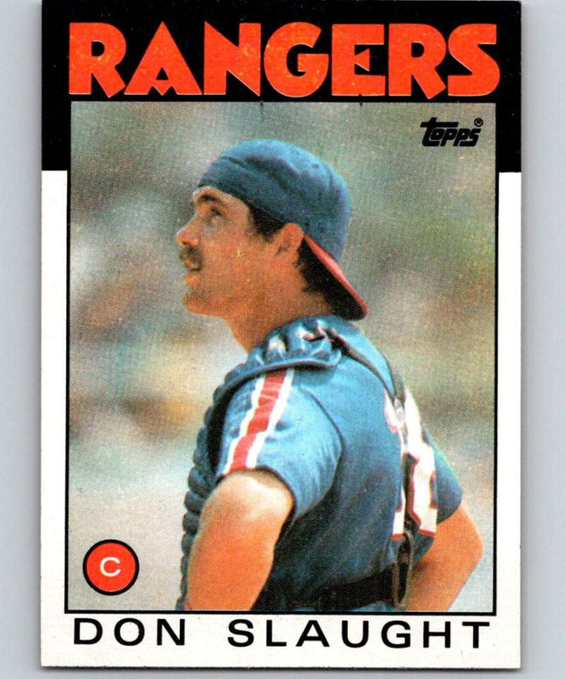 1986 Topps #761 Don Slaught VG Texas Rangers 