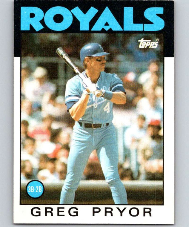 1986 Topps #773 Greg Pryor VG Kansas City Royals 