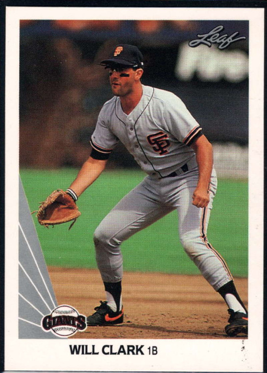 1990 Leaf #172 Will Clark VG San Francisco Giants 