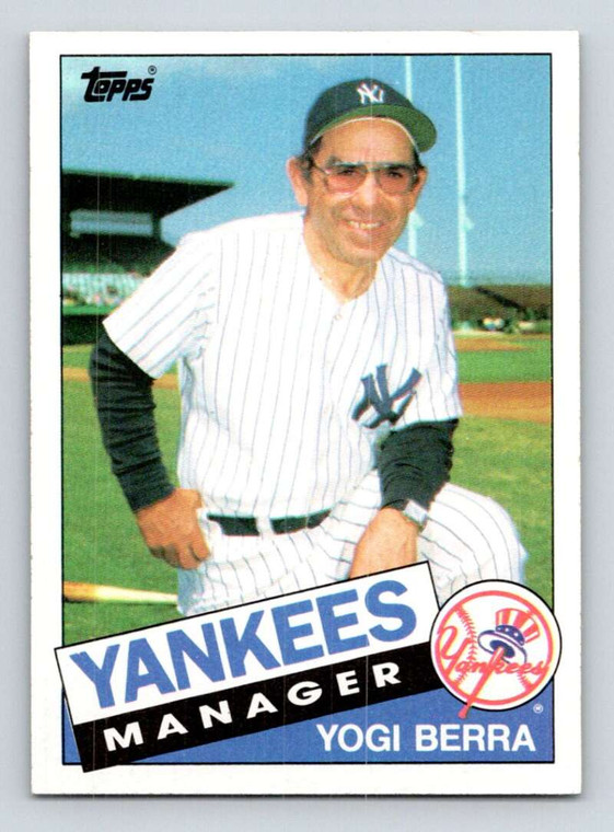 SOLD 21261 1985 Topps #155 Yogi Berra MG VG New York Yankees 