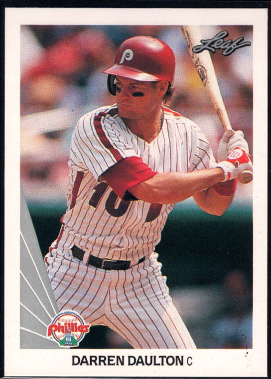 1990 Leaf #369 Darren Daulton VG Philadelphia Phillies 