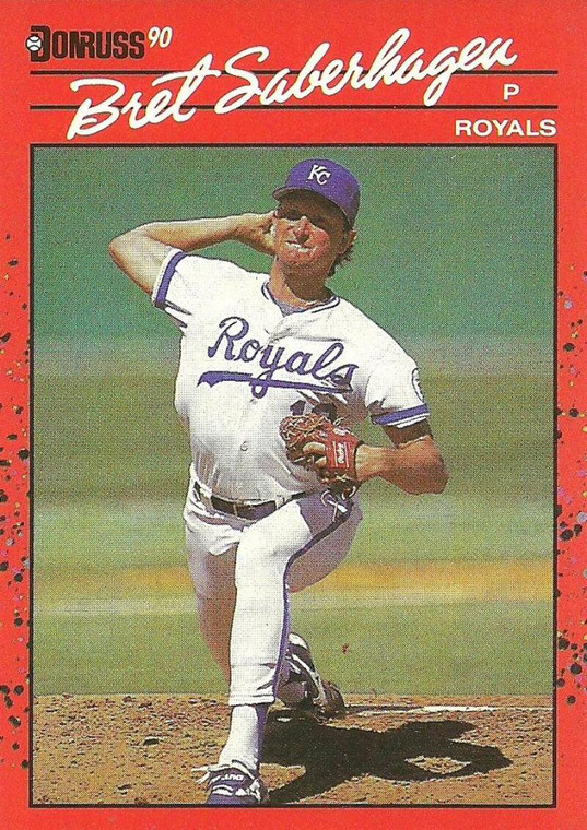 1990 Donruss #89 Bret Saberhagen NM-MT Kansas City Royals 