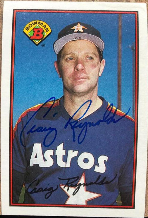 Craig Reynolds Autographed 1989 Bowman #328