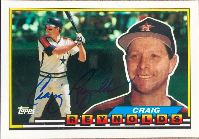 Craig Reynolds Autographed 1989 Topps Big #312