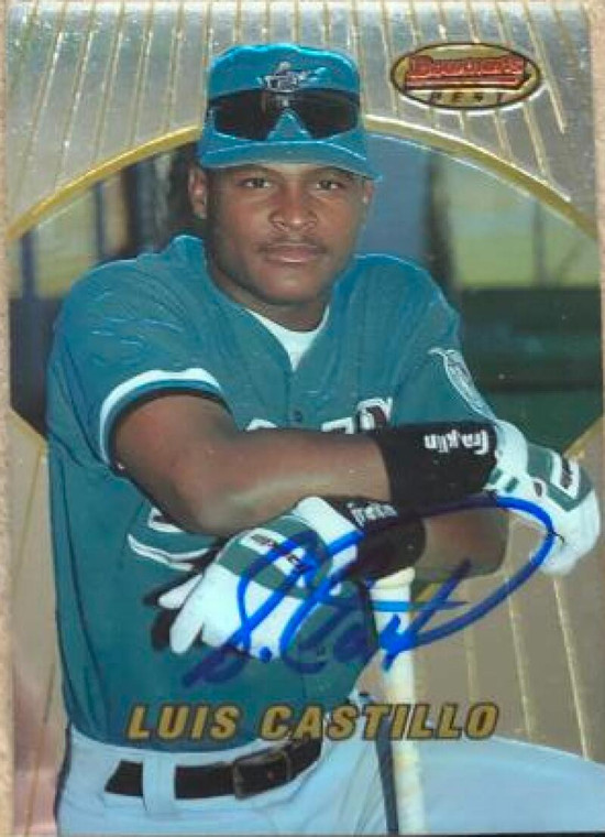 Luis Castillo Autographed 1996 Bowman's Best #154 Rookie Card