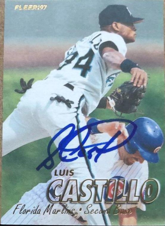 Luis Castillo Autographed 1997 Fleer #326