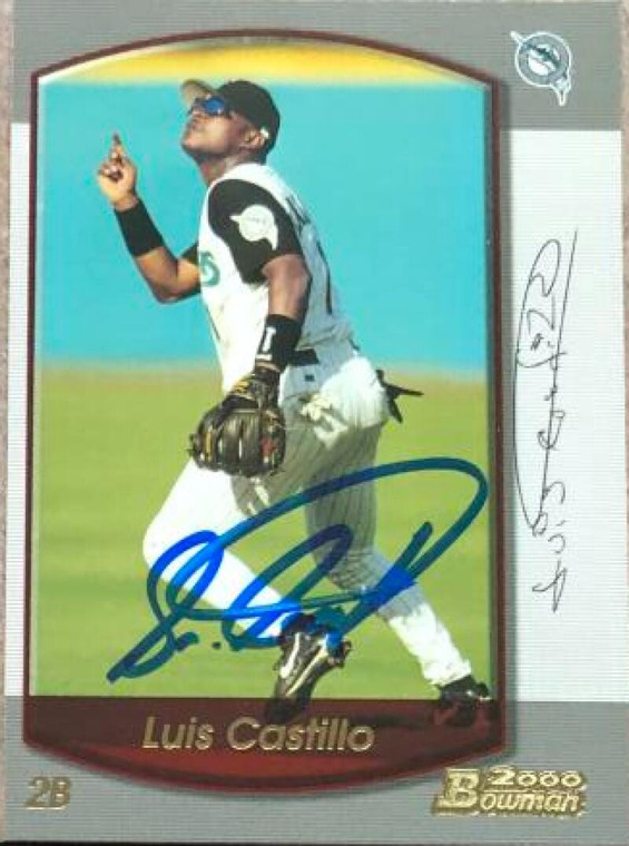 Luis Castillo Autographed 2000 Bowman #58