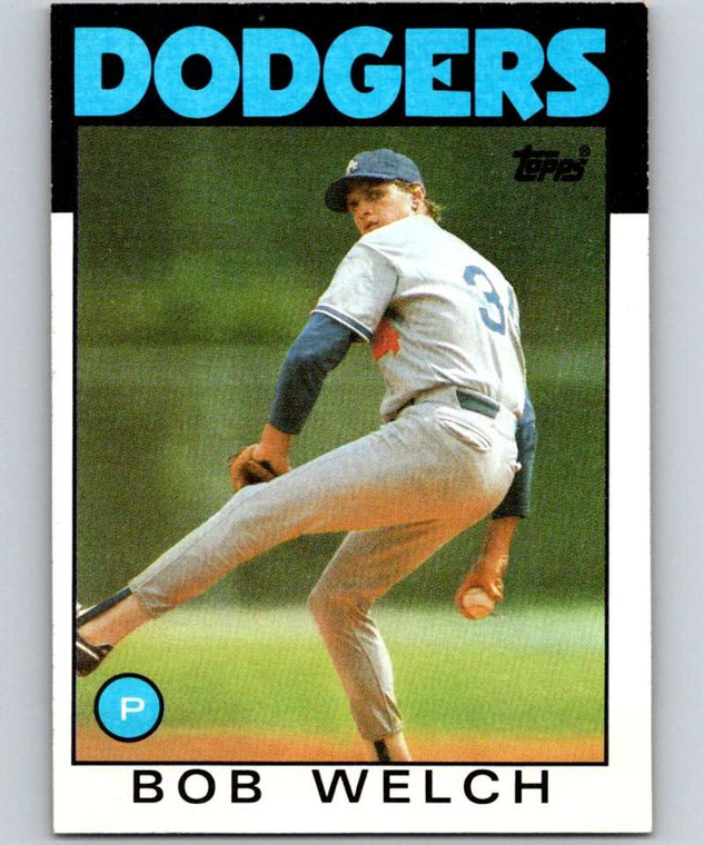 1986 Topps #549 Bob Welch VG Los Angeles Dodgers 