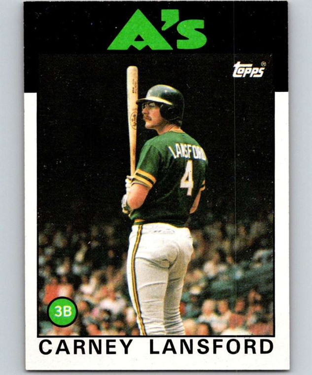 1986 Topps #134 Carney Lansford VG Oakland Athletics 