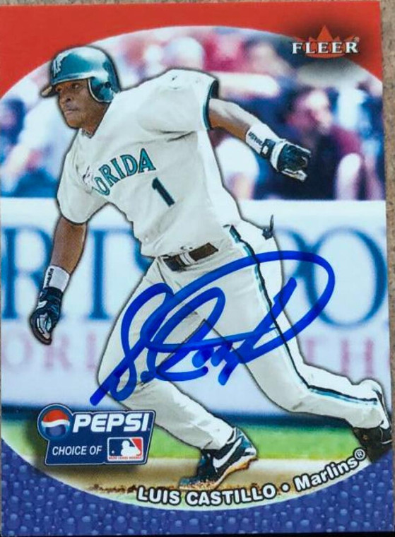 Luis Castillo Autographed 2003 Fleer Pepsi #10