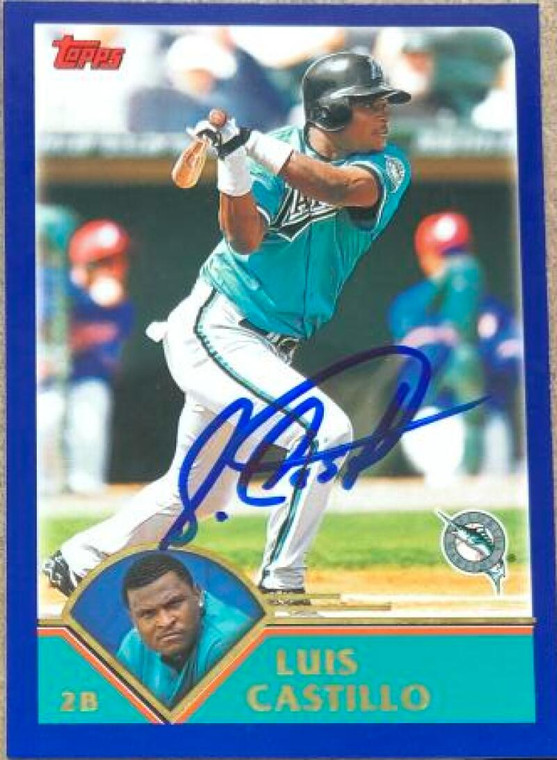 Luis Castillo Autographed 2003 Topps #53