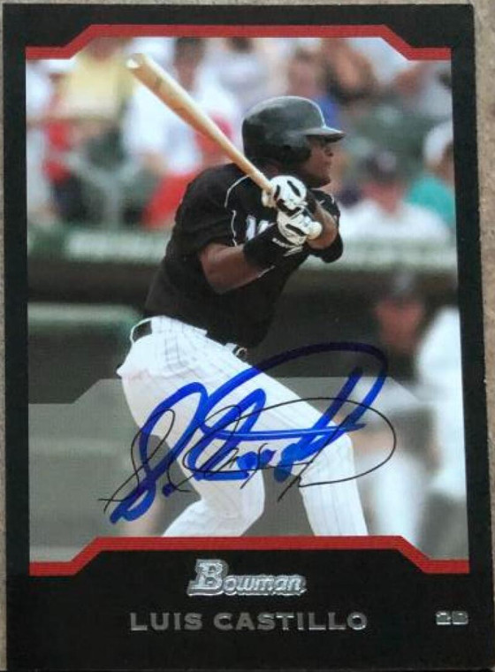 Luis Castillo Autographed 2004 Bowman #18